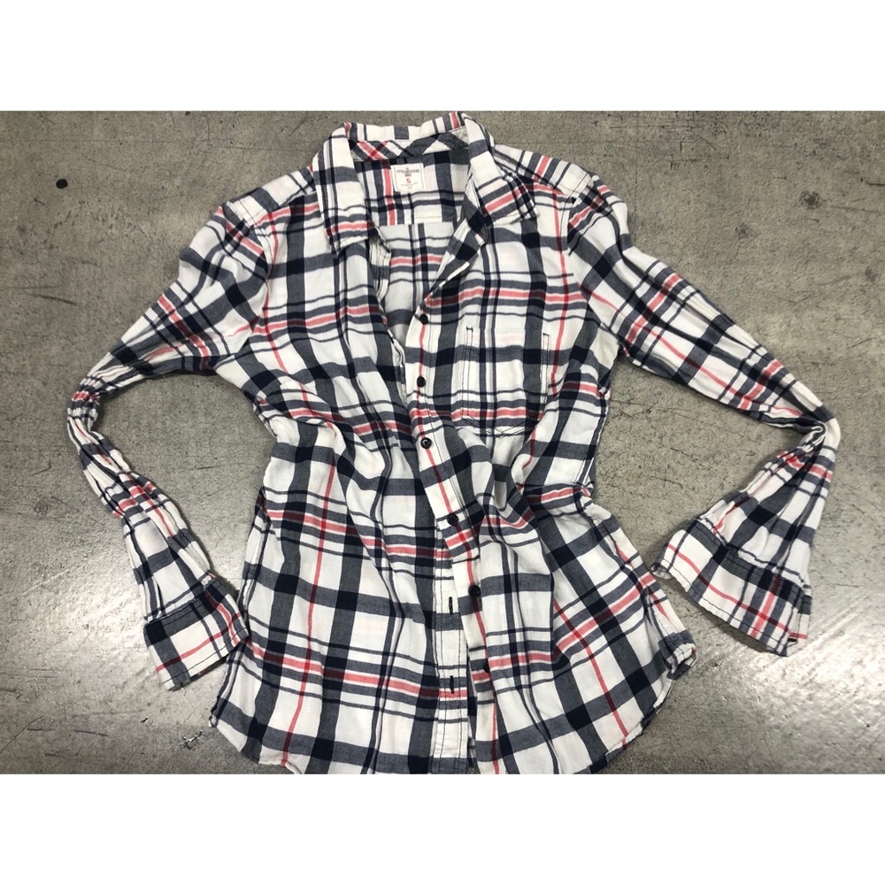 Gap : nautical stripe button down shirt plaid